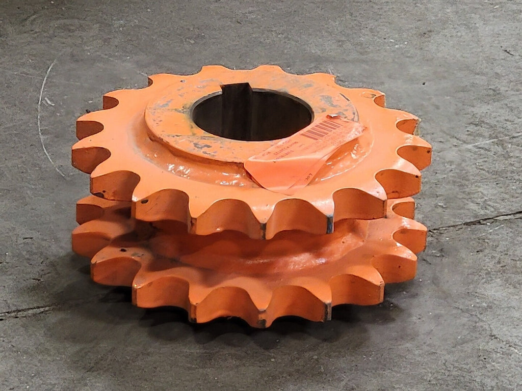 Idler Roller Chain Sprocket HDS100C17207I, Double Single, Size 100, 17 Teeth