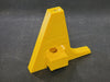 REDWOOD PLASTIC Sharkfin Yellow Cast Plastic Pusher Lug No. R17810M2