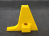 REDWOOD PLASTIC Sharkfin Yellow Cast Plastic Pusher Lug No. R17810M2