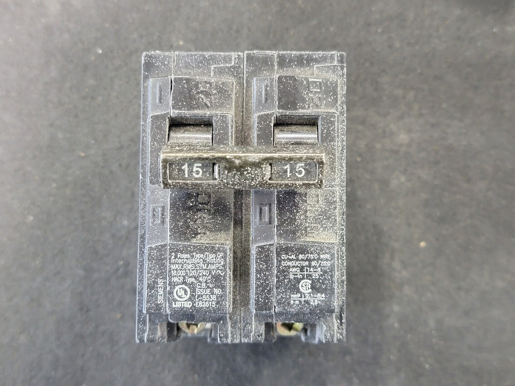 SIEMENS 15 Amp, 2 Pole, 240 volts Circuit Breaker Q215