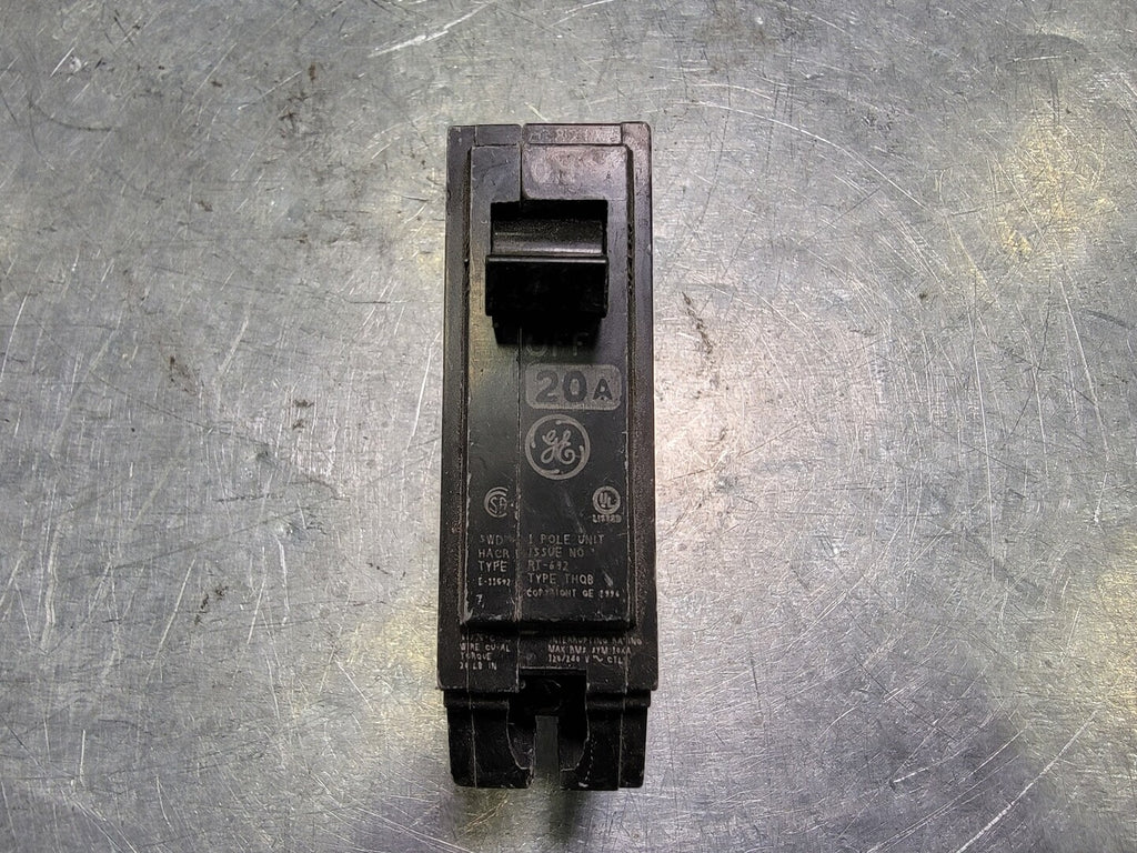 GENERAL ELECTRIC 20 Amp 1 Pole Circuit Breaker THQB1120