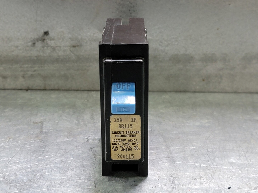 WESTINGHOUSE 15 Amp, 1 Pole, 120/240 volts Circuit Breaker BR115