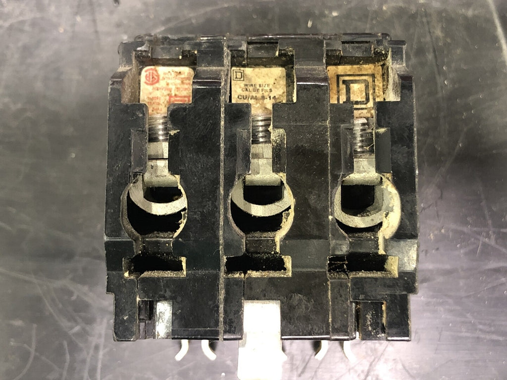 SQUARE D 15 Amp, 3 Pole, 240 volts Circuit Breaker QO315