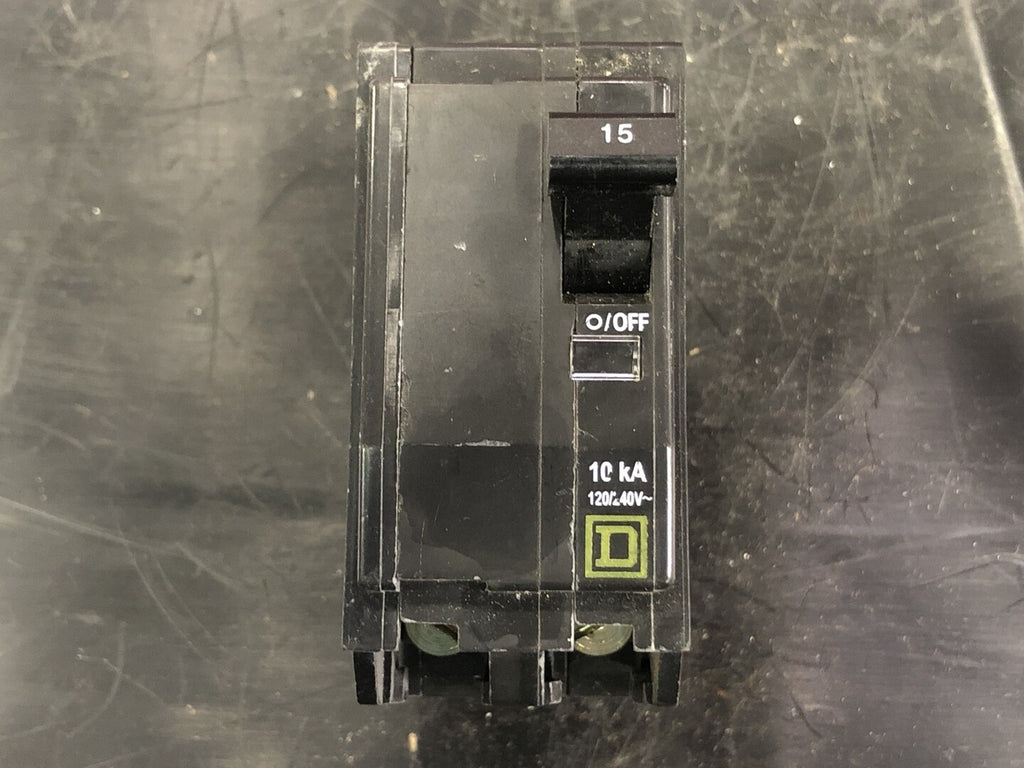 SQUARE D 15 Amp, 2 Pole, 120/240 volts Circuit Breaker QO215P