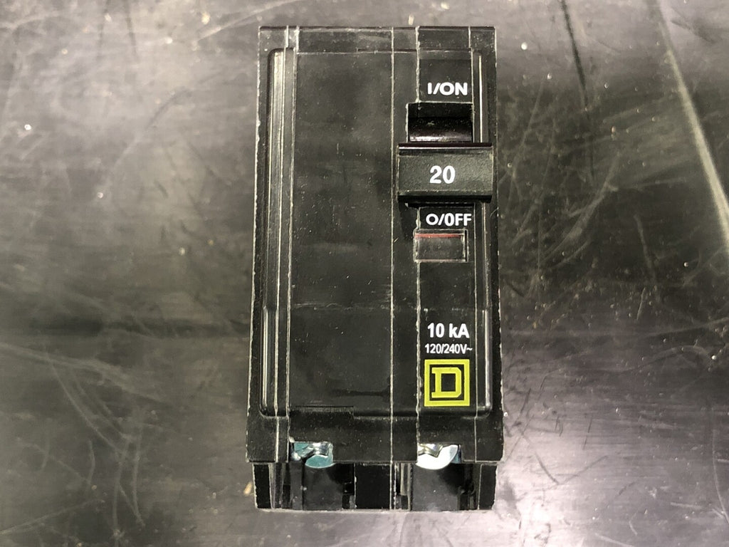 SQUARE D 20 Amp, 2 Pole, 120/240 volts Circuit Breaker QOB220