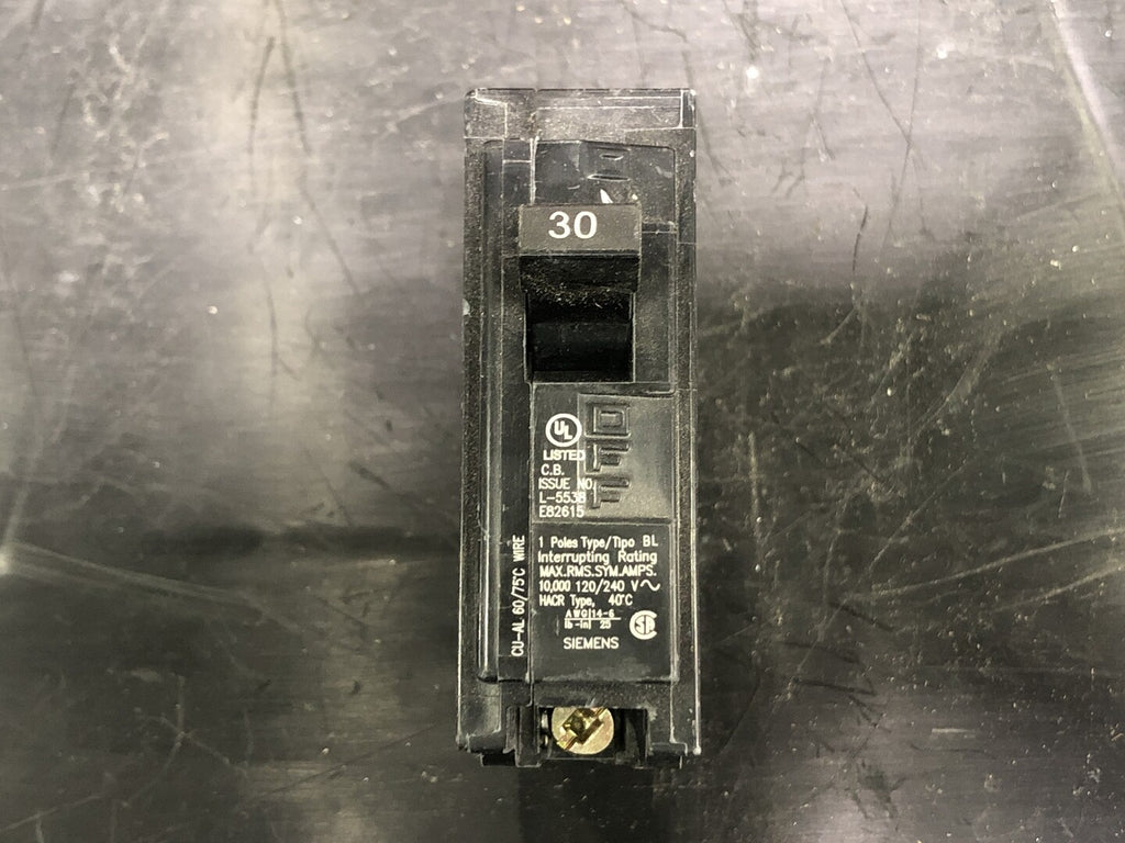 SIEMENS 30 Amp, 1 Pole, 120/240 Volts Circuit Breaker B130