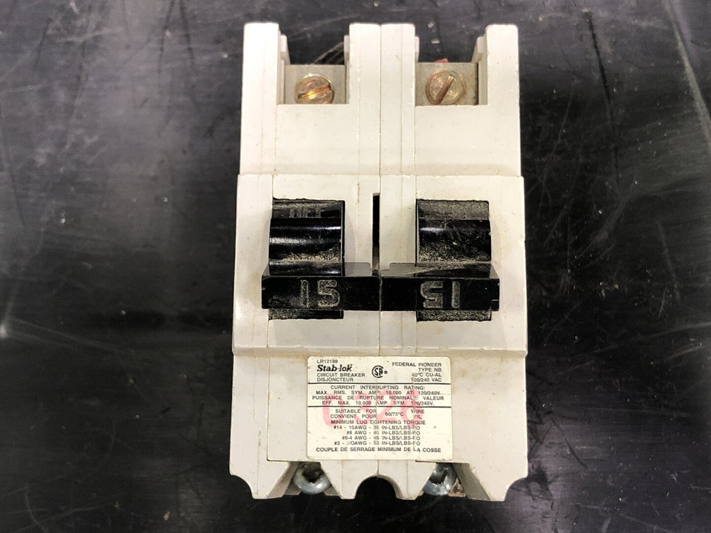 FEDERAL PIONEER 15 Amp, 2 Pole, 120/240 volts Circuit Breaker NB215