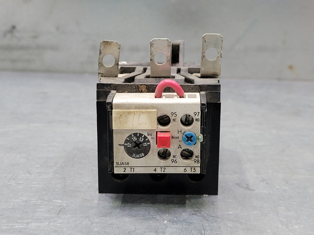 SIEMENS 11-17 Amps, 3 Pole, 600V Overload Relay 3UA58 00-8A