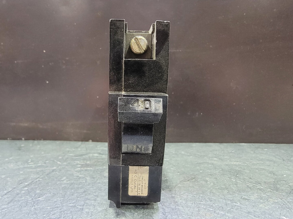 FEDERAL PIONEER 40 Amp 1 Pole Circuit Breaker NA140