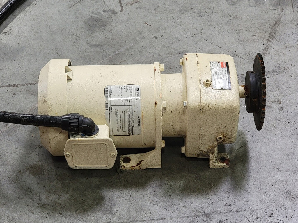 DAYTON 57.5:1 Ratio, Parallel Helical Gear Reducer 2Z932A w/ 1.5 hp Electrical Motor
