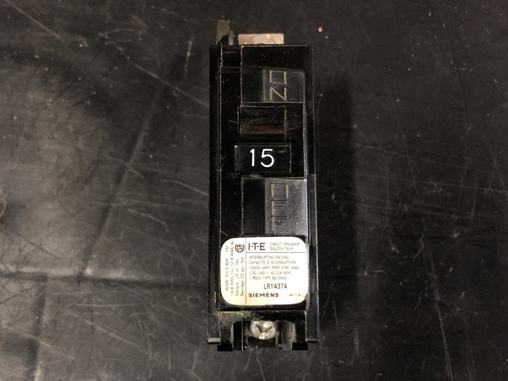 SIEMENS 15 Amp 1 Pole Circuit Breaker BQ115