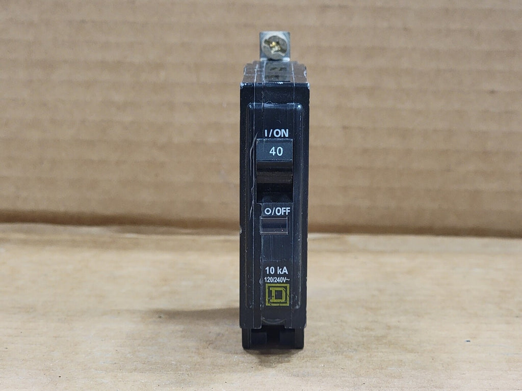 SQUARE D 40 Amp 1 Pole Circuit Breaker QOB140 