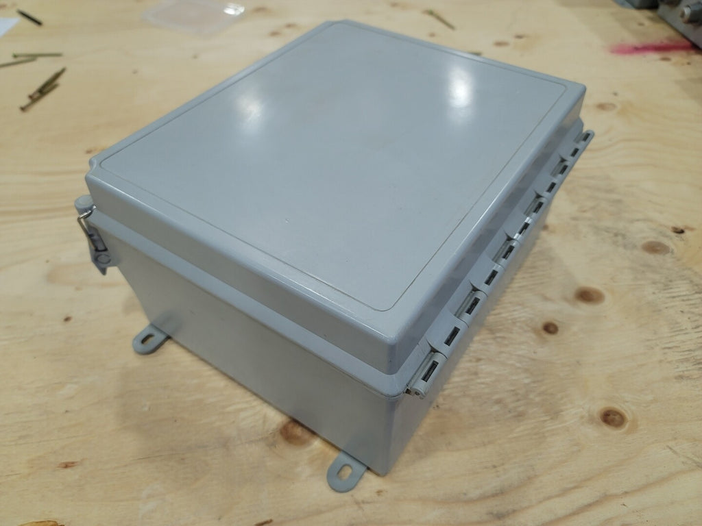 HOFFMAN 12" x 10" x 6" Continuous Hinge, QR Cover Enclosure A12106CHQRFG