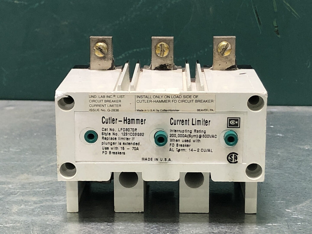 CUTLER-HAMMER 70 Amp, 3 Pole, 240 Volts Current Limiter LFD3070R