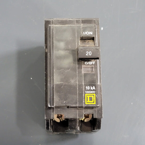 Square D QO220 2-Pole 20-Amp 120/240V Plug-In Circuit Breaker