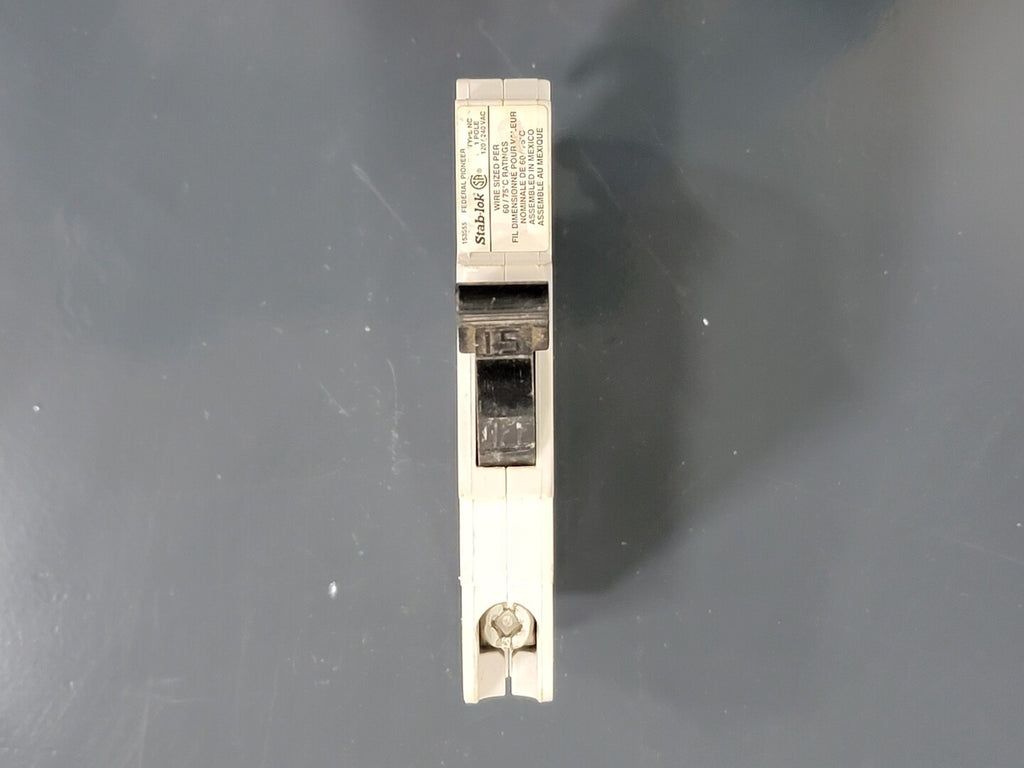 FEDERAL PIONEER 15 Amp, 1 Pole, 120/240 volts Circuit Breaker NC115 