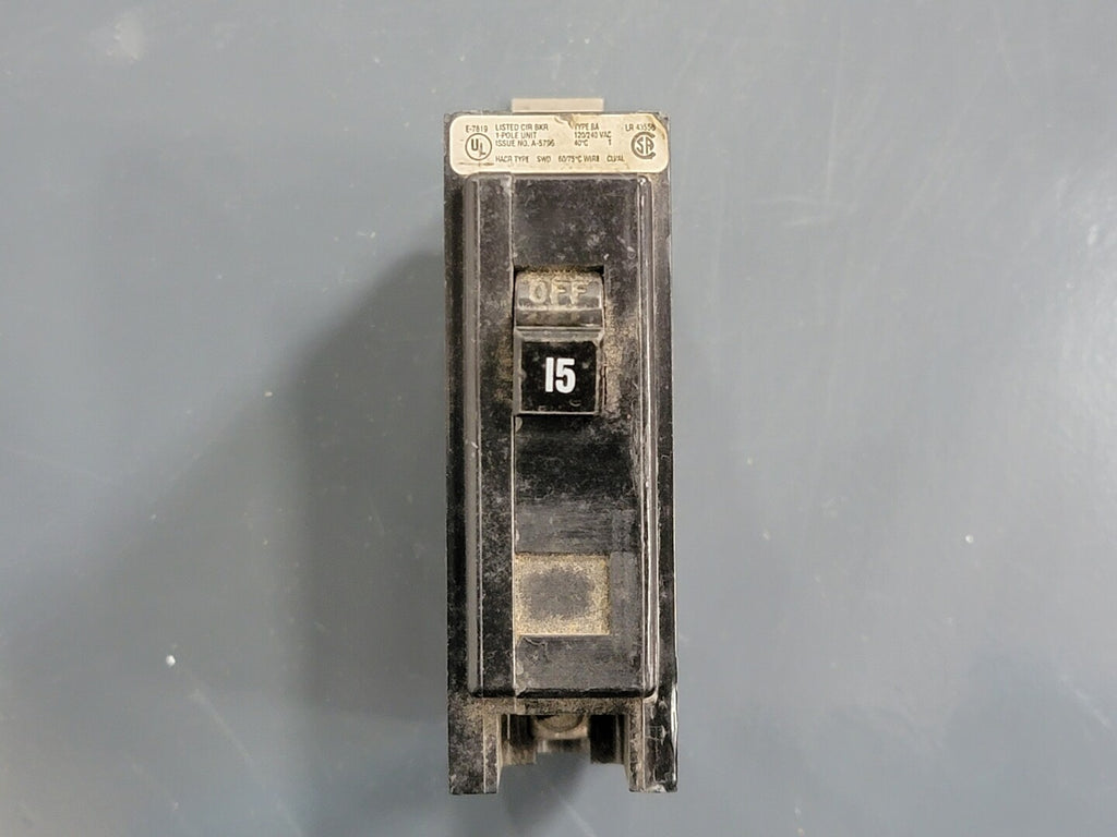 EATON 15 Amp 1 Pole Circuit Breaker BA115 