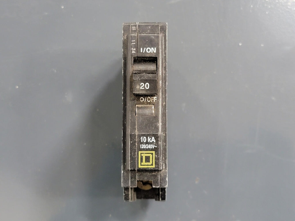SQUARE D 20 Amp, 1 Pole, 120/240 volts Circuit Breaker QOB120