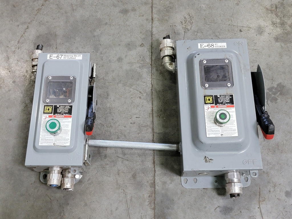 SQUARE D 60 Amp, 3 Pole Non-Fusible Disconnect Switch