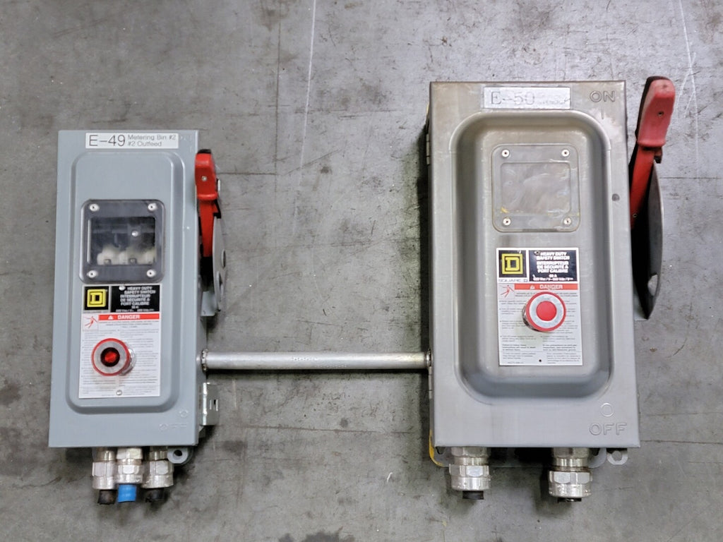 SQUARE D 60 Amp, 3 Pole Non-Fusible Disconnect Switch CHU362AWK/ CHU361AWK