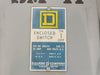 SQUARE D 30 Amp, 3 Pole, 600 volts, Fusible Disconnect Switch A85341 
