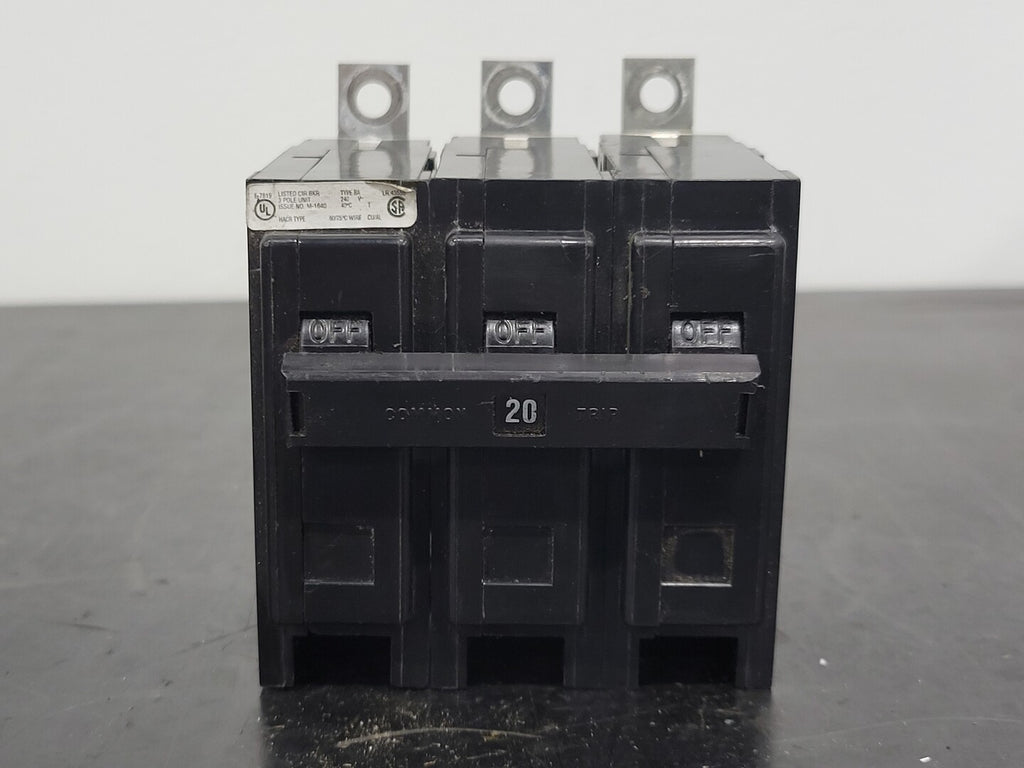 CUTLER-HAMMER 20 Amp 3 Pole Circuit Breaker BAB3020H 