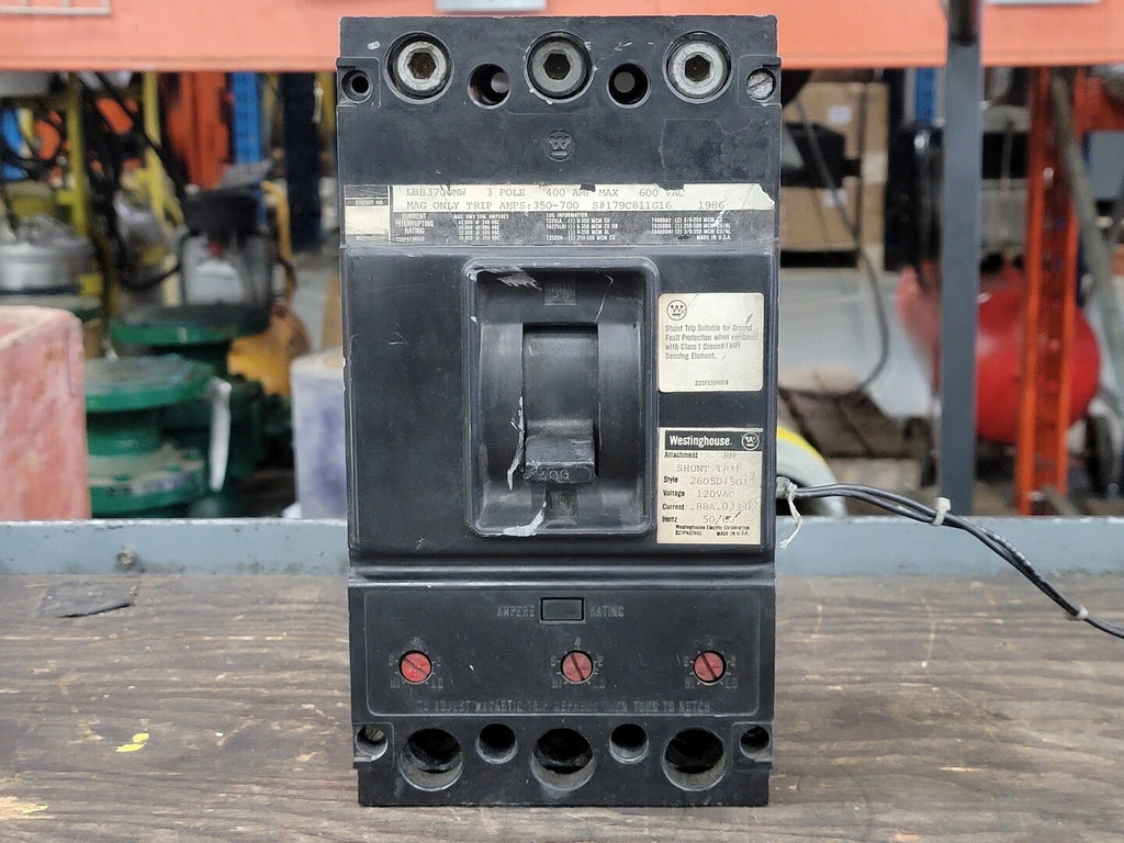 WESTINGHOUSE 400 Amp 3 Pole Circuit Breaker LBB3700MW 