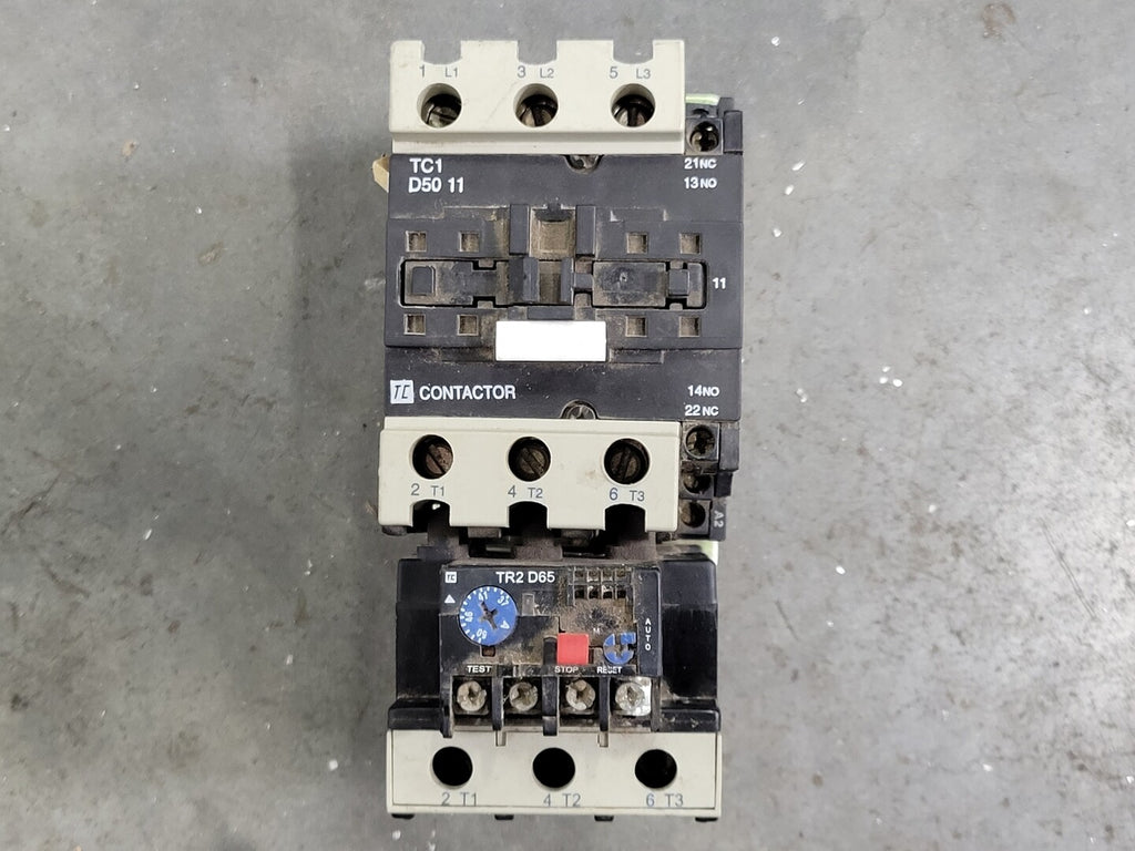 SHAMROCK CONTROLS 15 Amp, 3 Pole, 1NO+1NC, 208 VAC Coil Contactor TC1-D5011 w/Relay