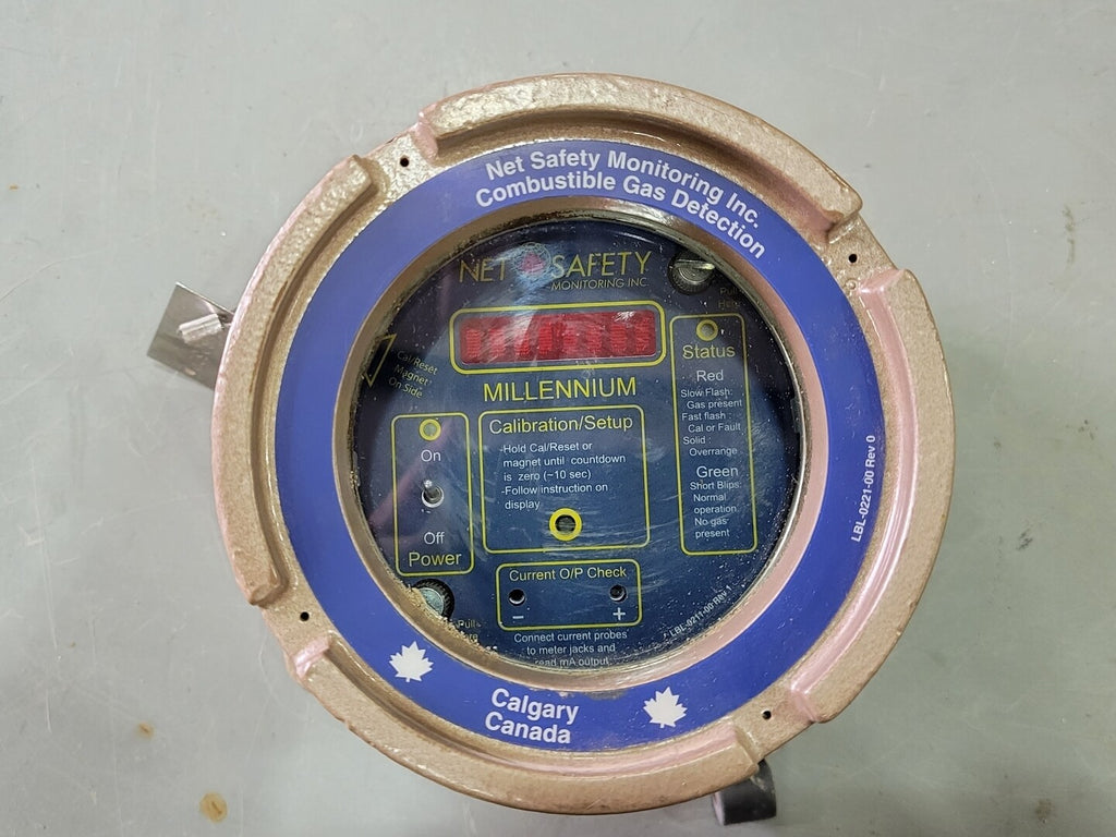 NET SAFETY MONITORING Millennium Combustible Gas Detector MLP-A-SC1100