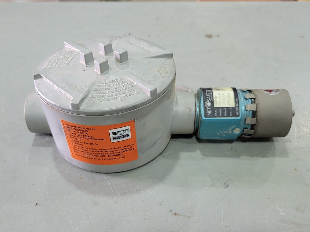 NET SAFETY MONITORING T Body Junction Box JB-T-A w/ Gas Detector SC1100-R