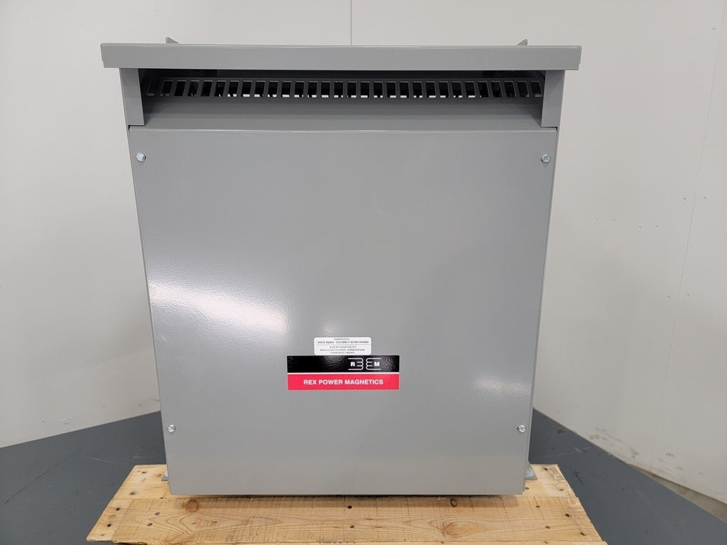 REX POWER MAGNETICS 45 kVA Transformer, 480 pri. volts, 208 sec. volts RC45H-B