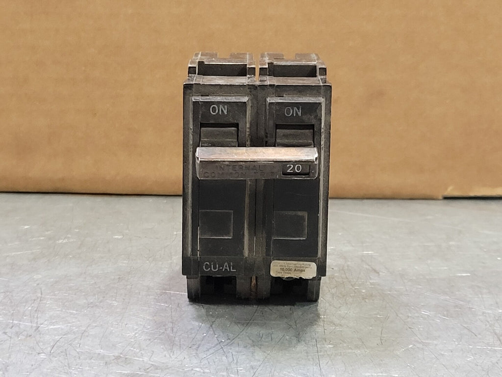 GENERAL ELECTRIC 20 Amp, 2 Pole, 120/240 volts Circuit Breaker THQL220