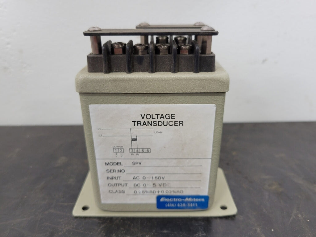 ELECTRO METERS Voltage Transducer SPV