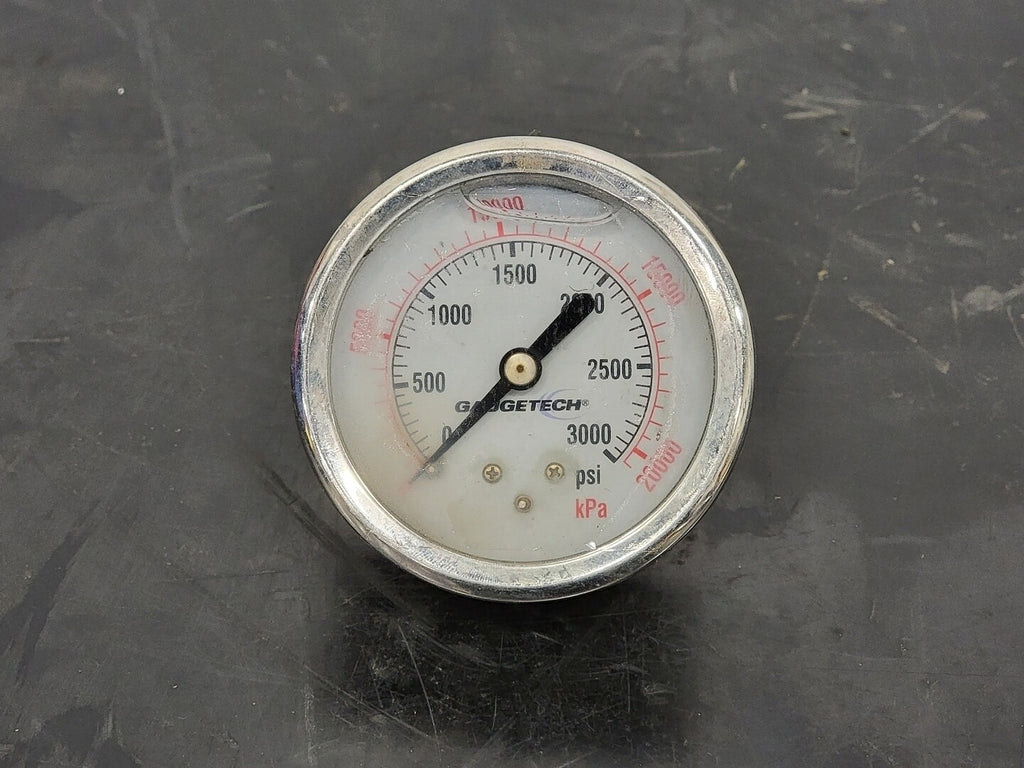 GAUGETECH 0-3000 psi Pressure Gauge