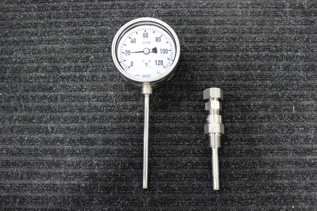 WIKA Bimetal Thermometer R5502 SS w/ Conversion Kit TA800-0T85