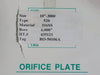 NUFLO MEASUREMENT SYSTEMS 10" Orifice Plate RO-50106A