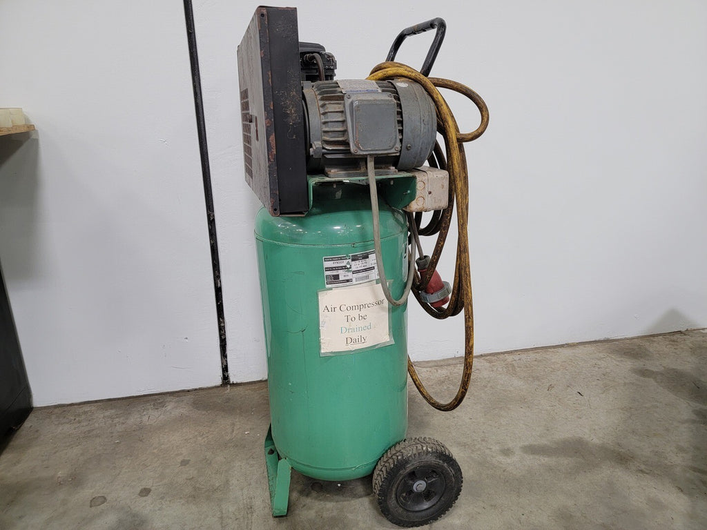 SPEEDAIRE 2.0 hp, 4.9 CFM, 135 PSI Portable Electric Barrel Air Compressor 4YN50A