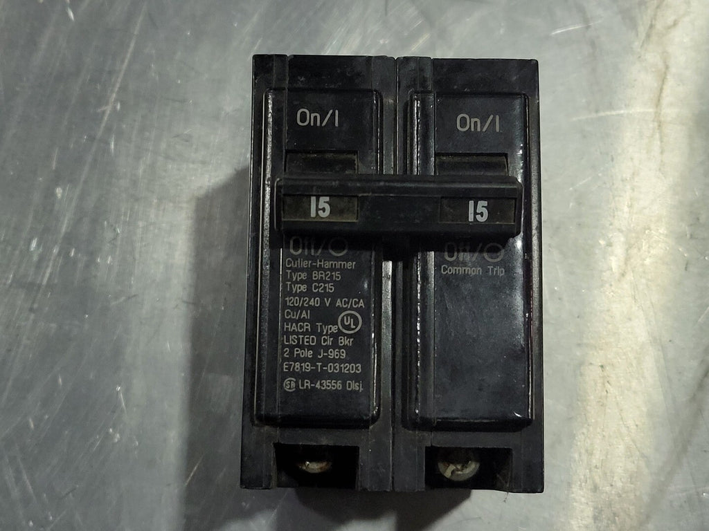 CUTLER-HAMMER  15 Amp, 2 Pole, 240 volts Circuit Breaker BR215