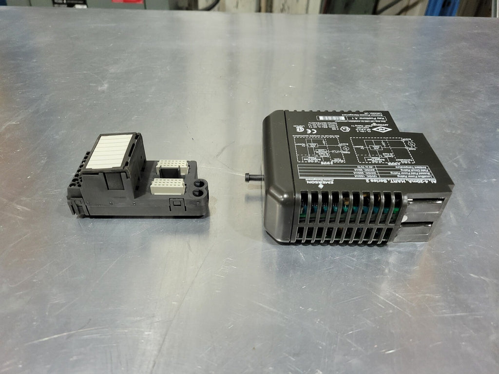 FISHER Analog Input Module KJ3222X1-BA1 w/ Terminal Block KJ4001X1-CC1