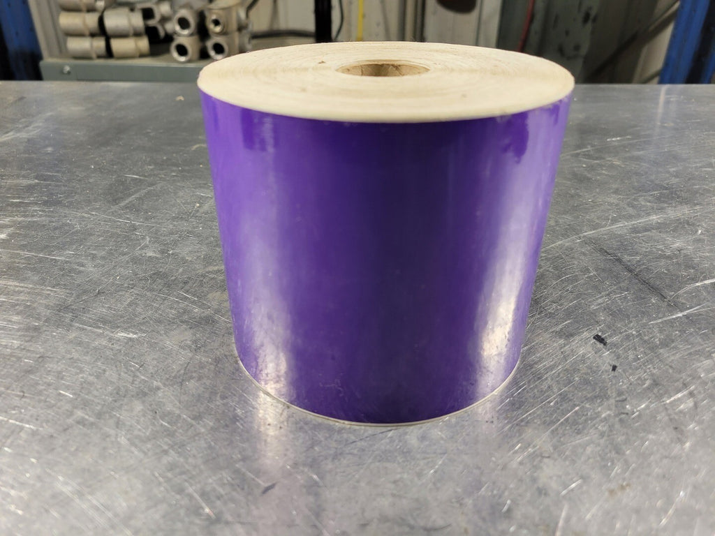 DURALABEL 4 TTP-3.2 Mil, 4" x 140' Purple Vinyl Labelling Tape