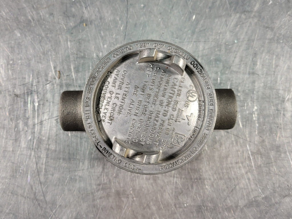 CROUSE-HINDS 1/2" Explosion Proof Conduit Outlet Box GUAC16 w/Cover