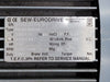 SEW 3 hp, 330/575 volts, 1700 rpm, Electric Motor R87DT100LS4