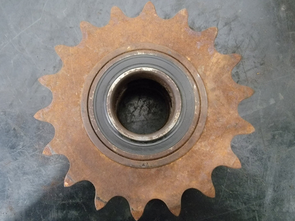 Double Single Roller Chain Sprocket DS100A18 w/ Deep Groove Ball Bearing