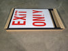 SIGNS BY GENE 42" x 24" Portable Exit Only Parking Sign w/ A-Frame
