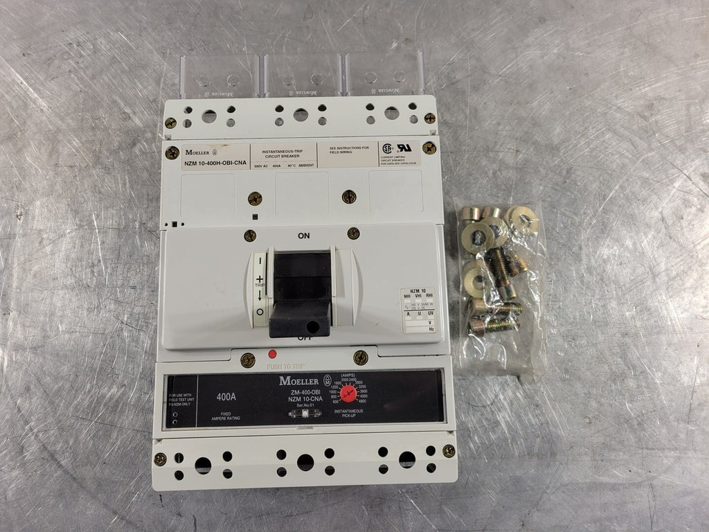 MOELLER 400 Amp 3 Pole Circuit Breaker NZM10-400H/ZM-400-OBI-CNA