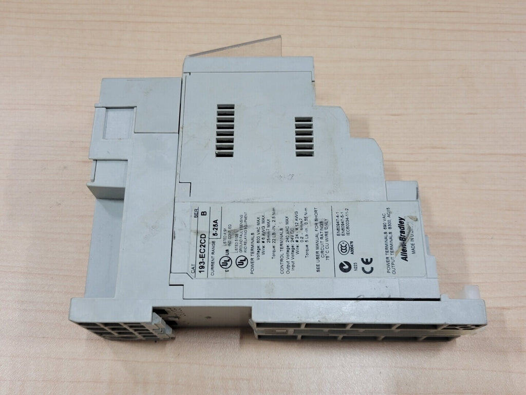 ALLEN-BRADLEY 5-25 Amp Solid-State Overload Relay 193-EC2CD