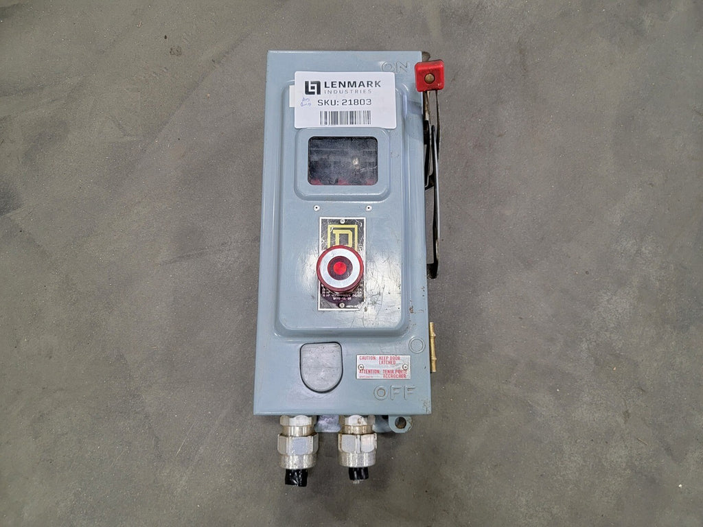 SQUARE D 30 Amp, 3 Pole, 600 volts, Non-Fusible Disconnect Switch CHU361AWK