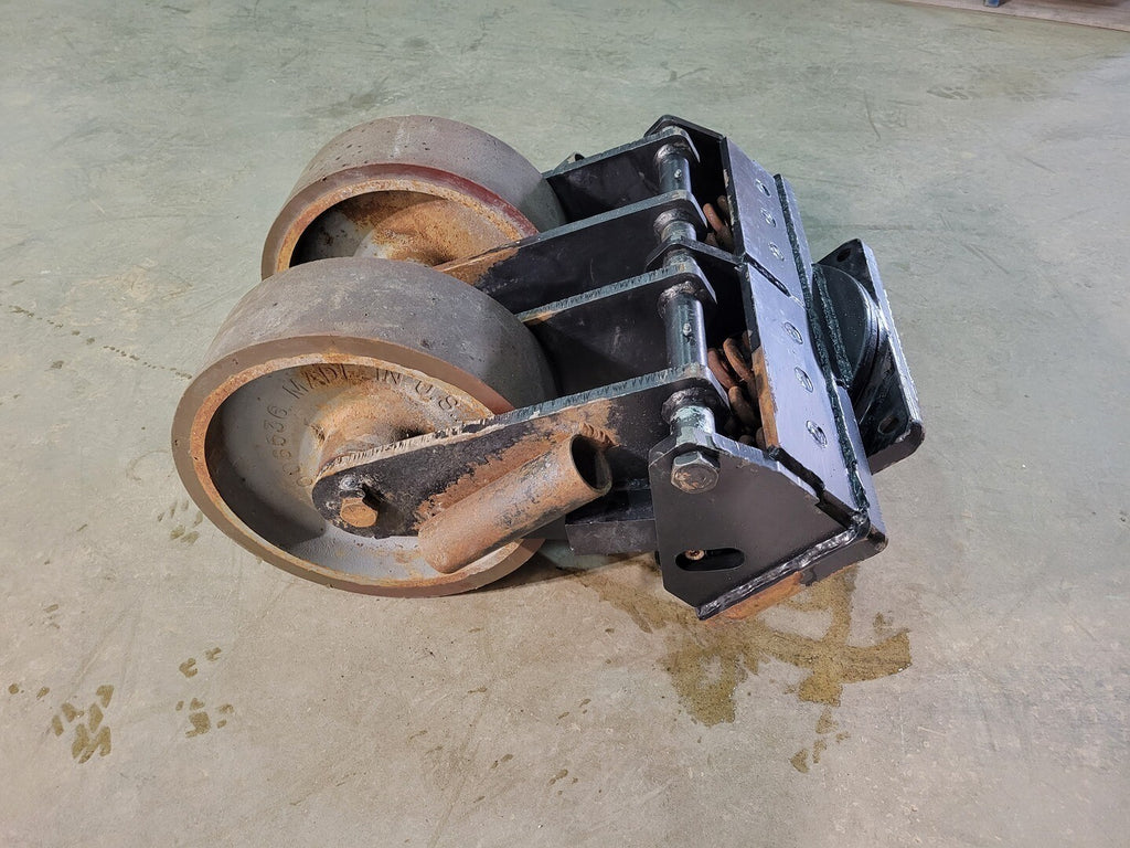 CASTER CONCEPTS 16" Diameter x 24" High Dual Caster Wheels w/ Spring Loaded Suspension