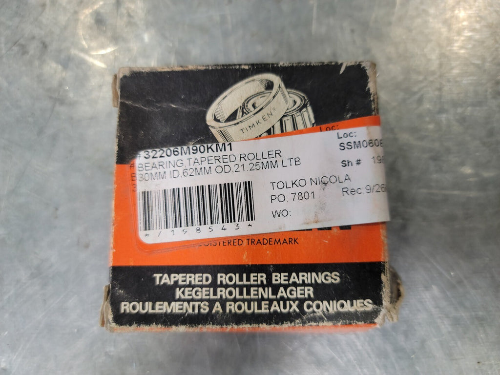 TIMKEN Tapered Roller Bearing 32206M 90KM1