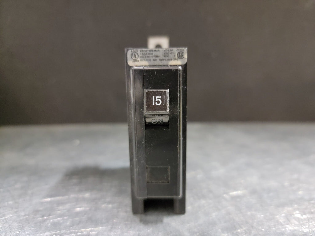 CUTLER-HAMMER 15 Amp, 1 Pole, 120/240 volts Circuit Breaker BA115